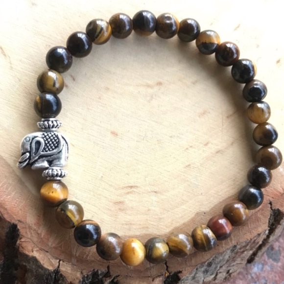 π΄SALE ! Tiger eye elephant boho bead bracelet - Picture 6 of 9